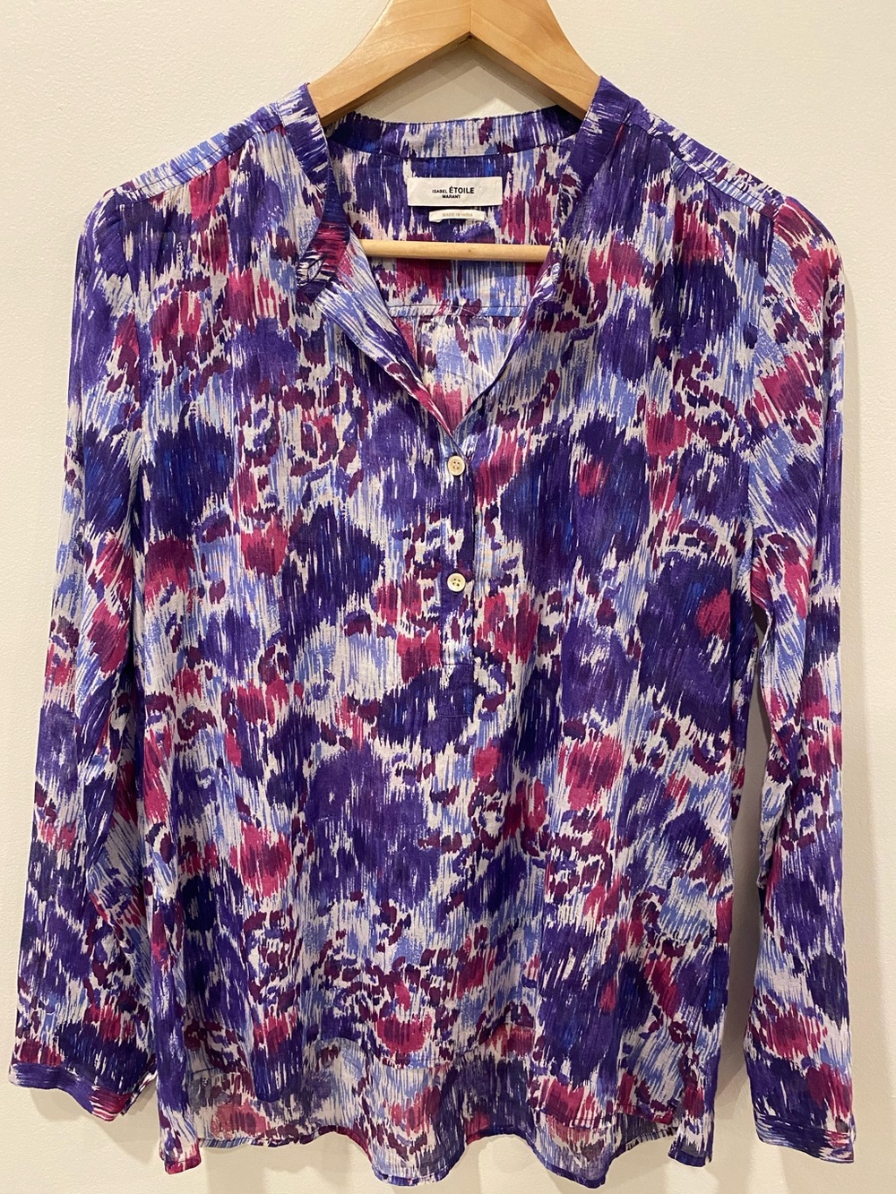 Isabel Marant Étoile Maria cotton blouse floral multicolour